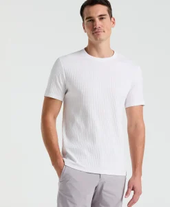 Ribbed Crew Neck Tee