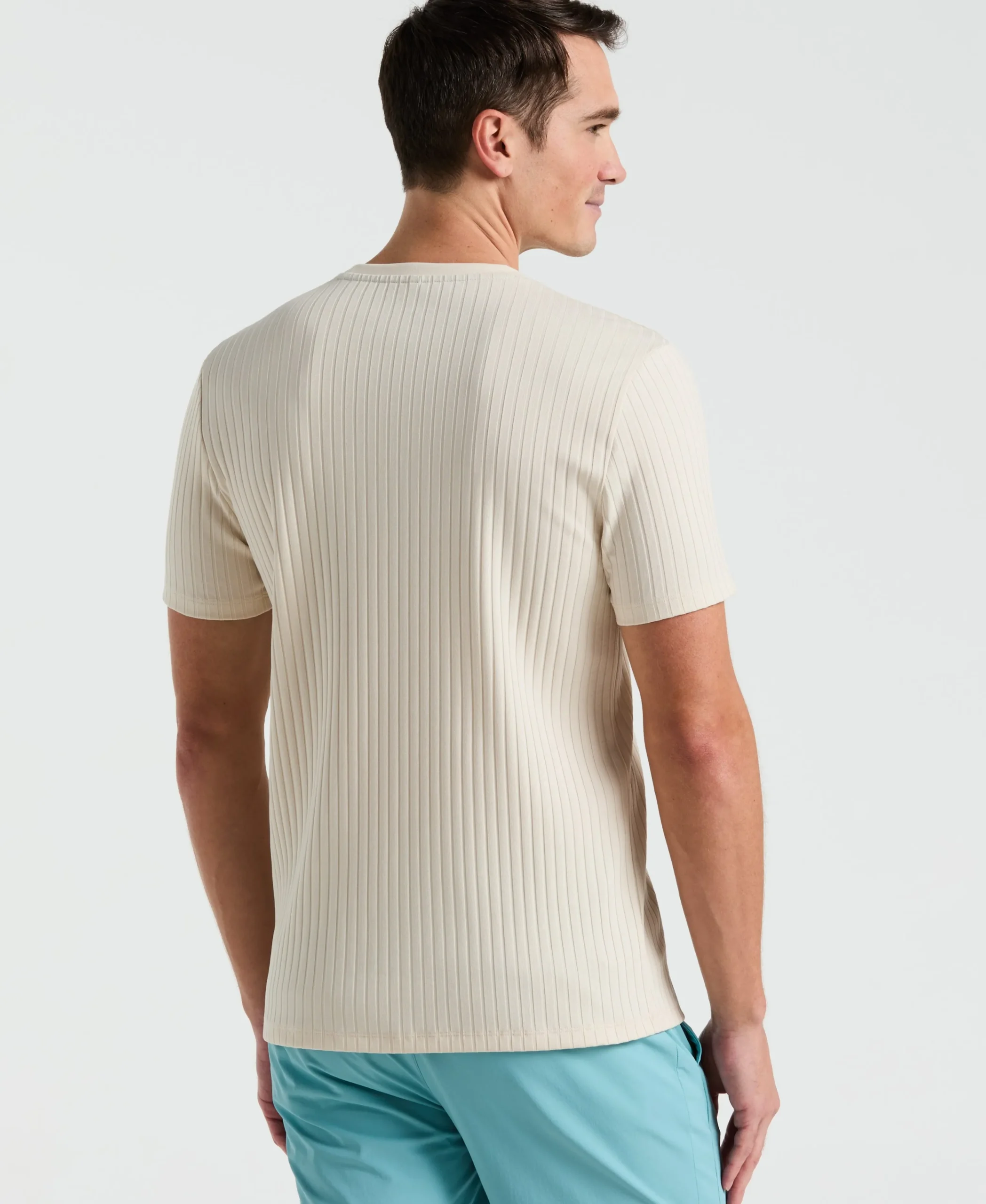 Ribbed Crew Neck Tee