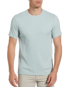 Ribbed Crew Neck Tee