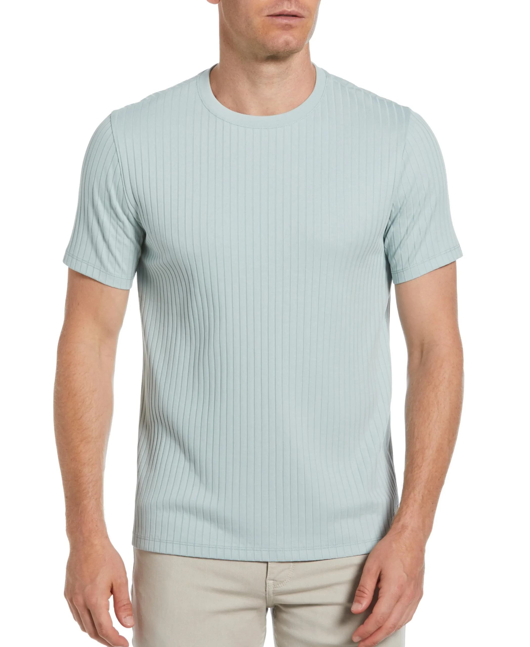 Ribbed Crew Neck Tee