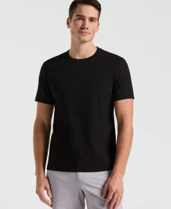 Ribbed Crew Neck Tee