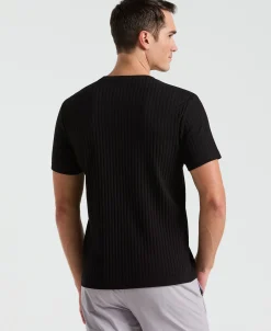 Ribbed Crew Neck Tee