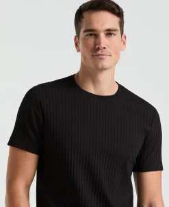 Ribbed Crew Neck Tee