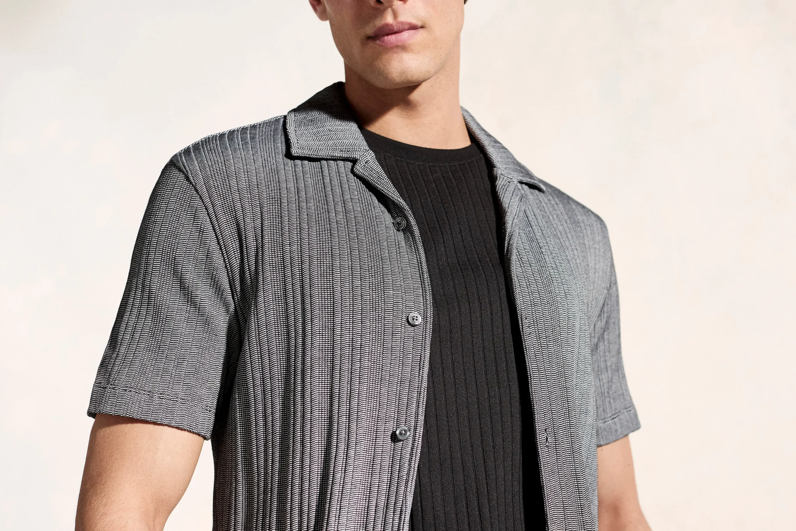 Ribbed Stripe Shirt