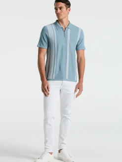 Short Sleeve Tech Stretch Zip Polo