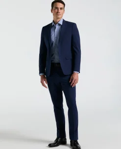 Skinny Fit Mini Houndstooth Suit Jacket
