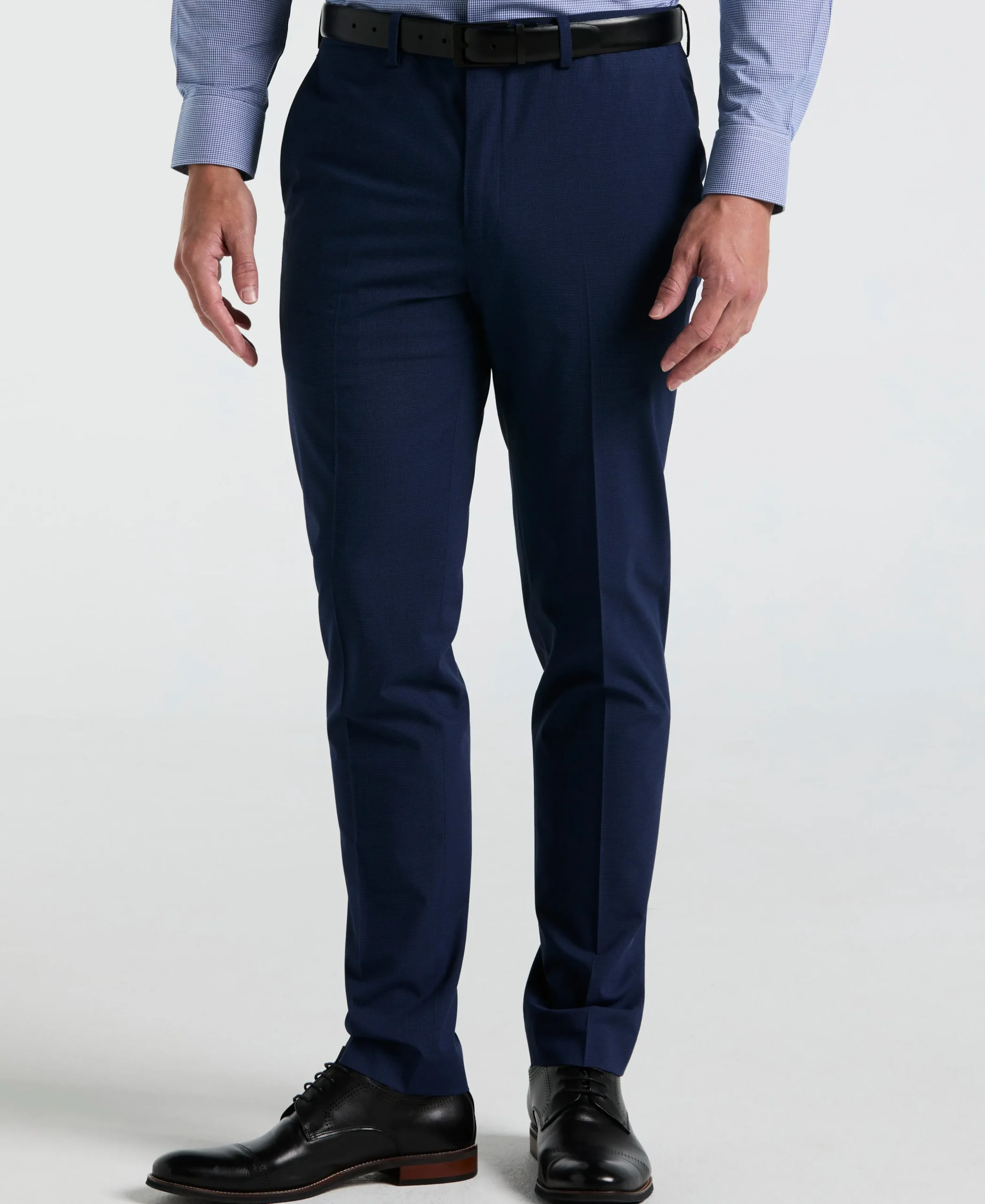 Skinny Fit Mini Houndstooth Suit Pant