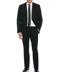 Slim Fit Black Stretch Tuxedo