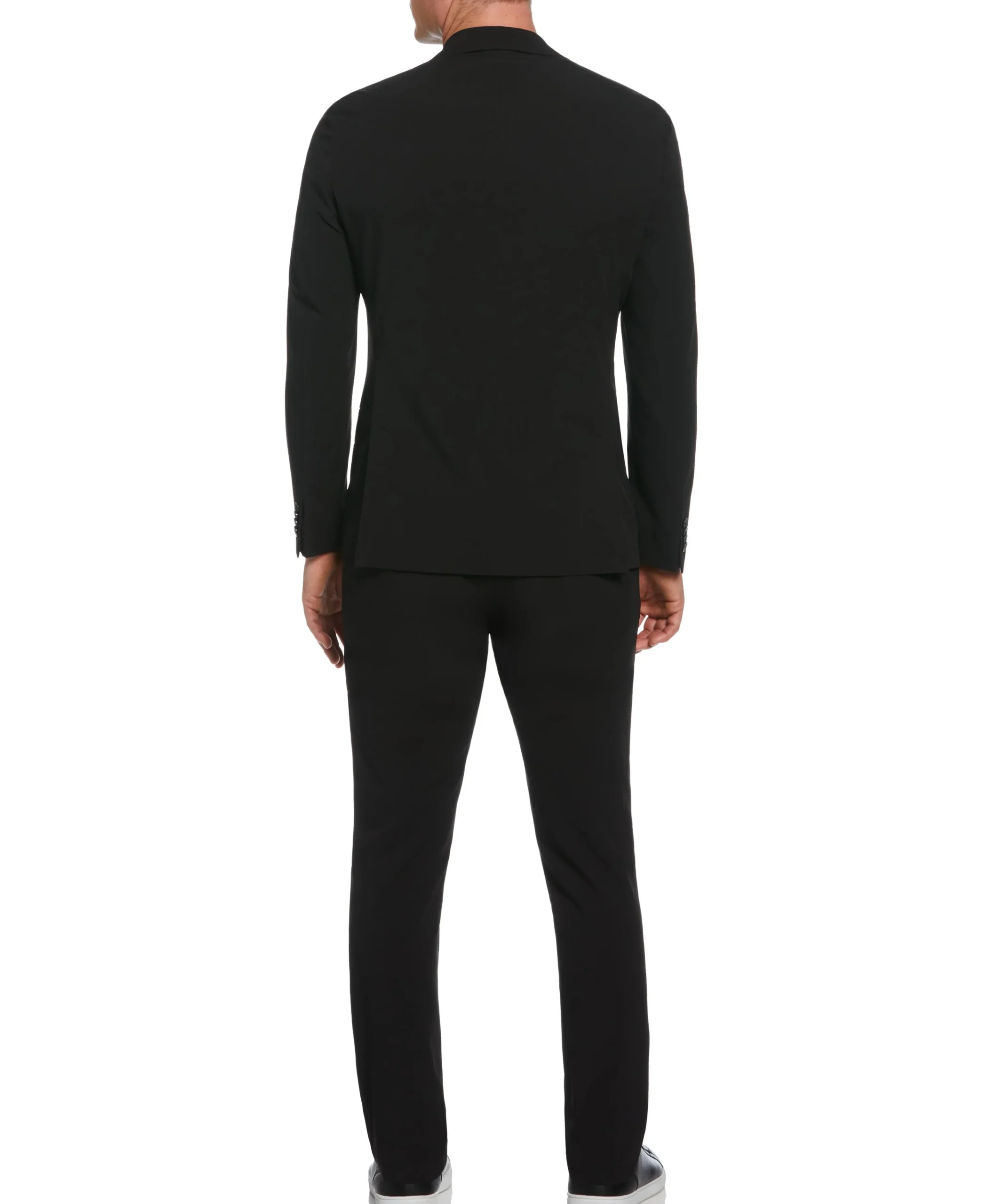 Slim Fit Black Tech Suit