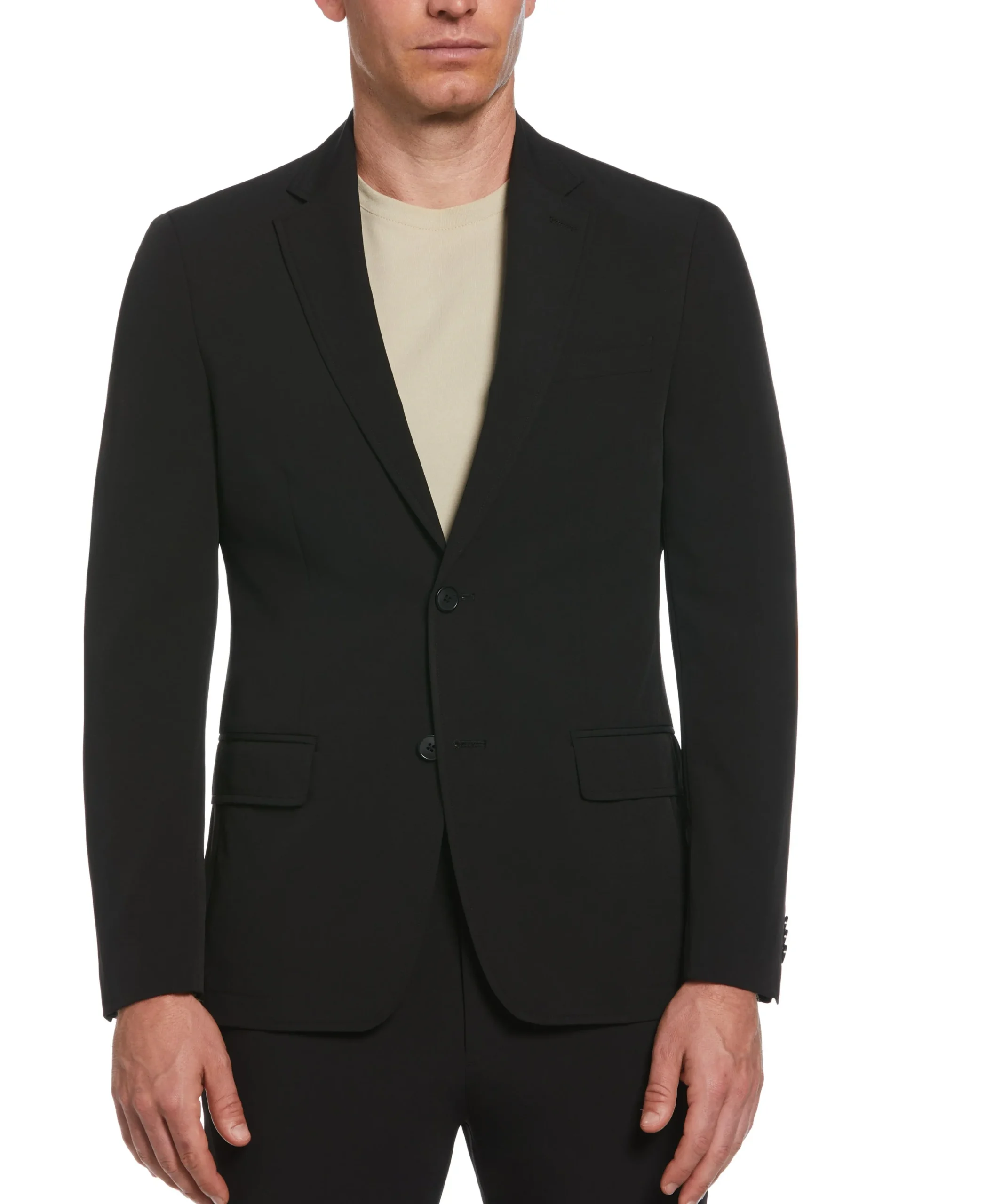 Slim Fit Black Tech Suit
