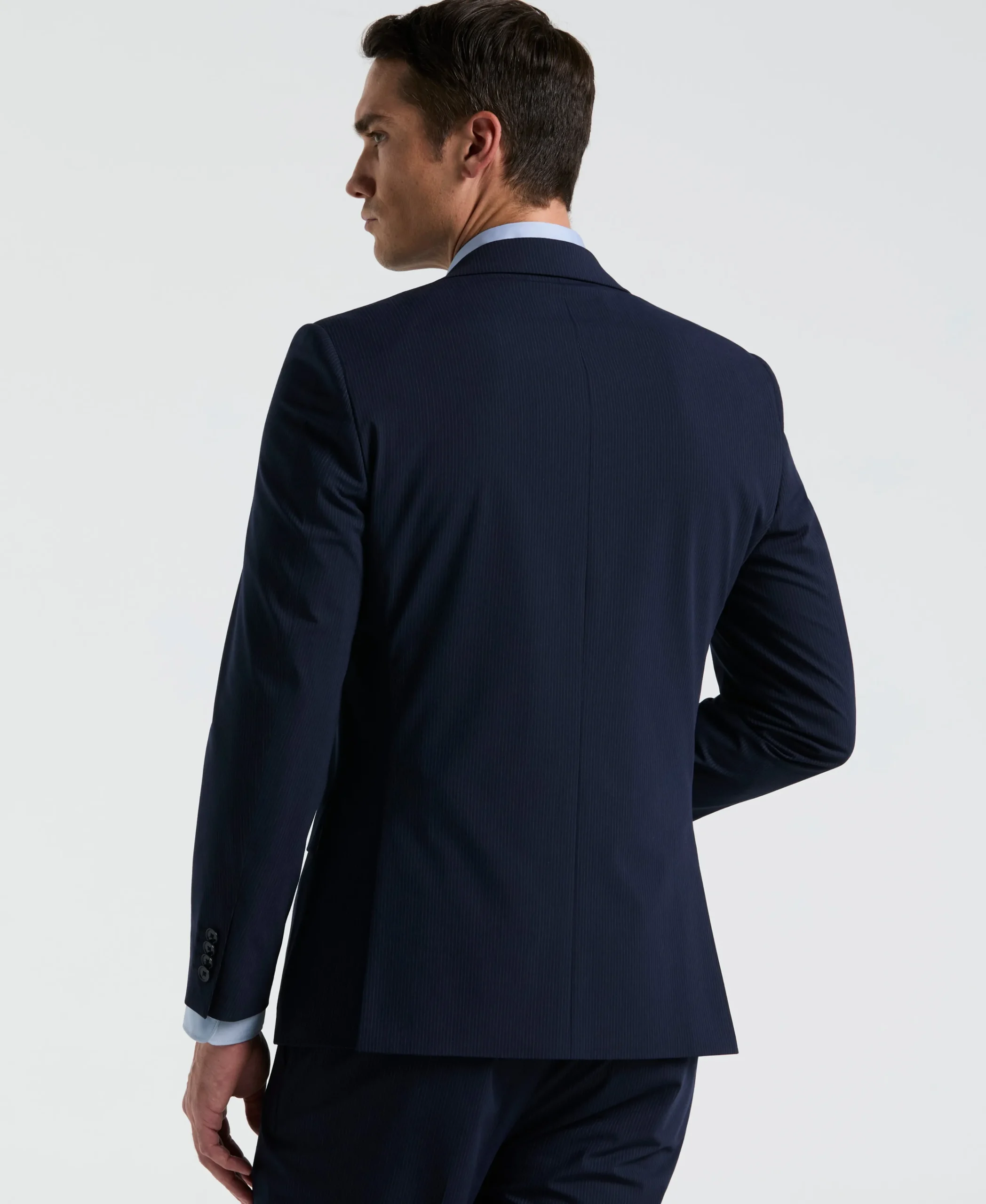 Slim Fit Blue Pinstripe Suit