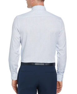 Slim Fit Button-Down Check Dress Shirt