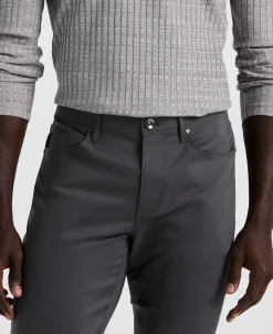 Slim Fit Double Cloth 5-Pocket Pants
