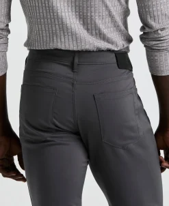 Slim Fit Double Cloth 5-Pocket Pants