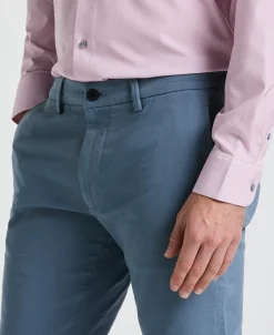 Slim Fit Dyed Solid Twill Chino Pant
