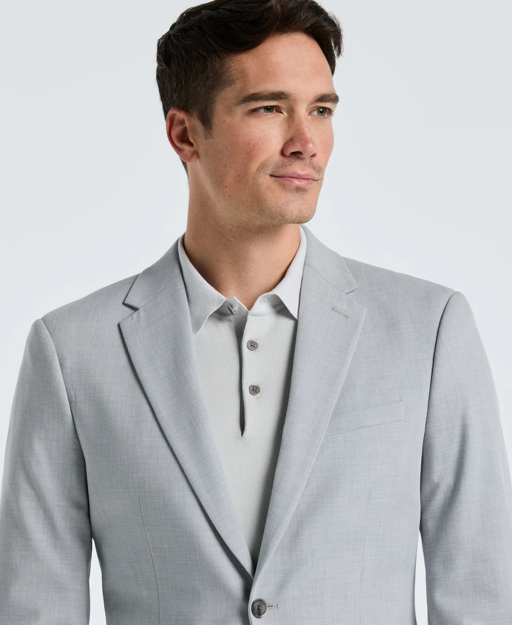 Slim Fit Felt Gray Louis Suit