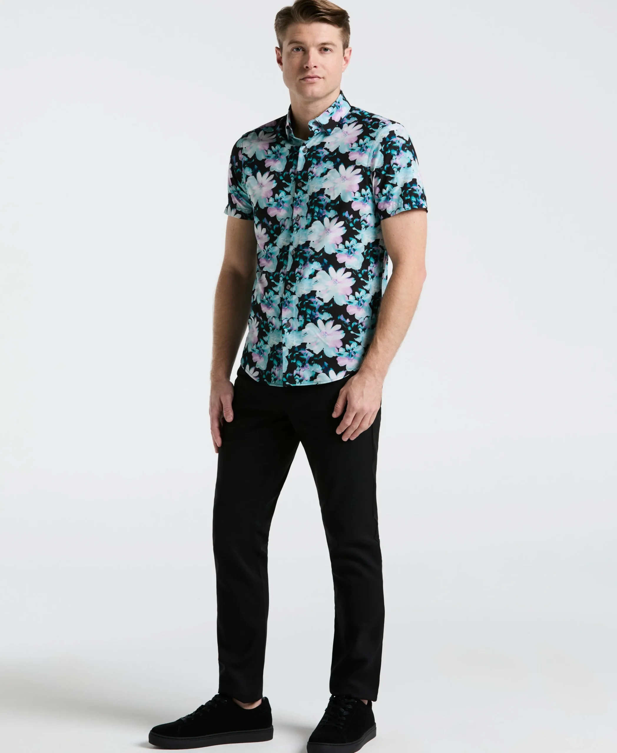 Slim Fit Floral Print Shirt