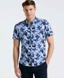 Slim Fit Floral Print Shirt
