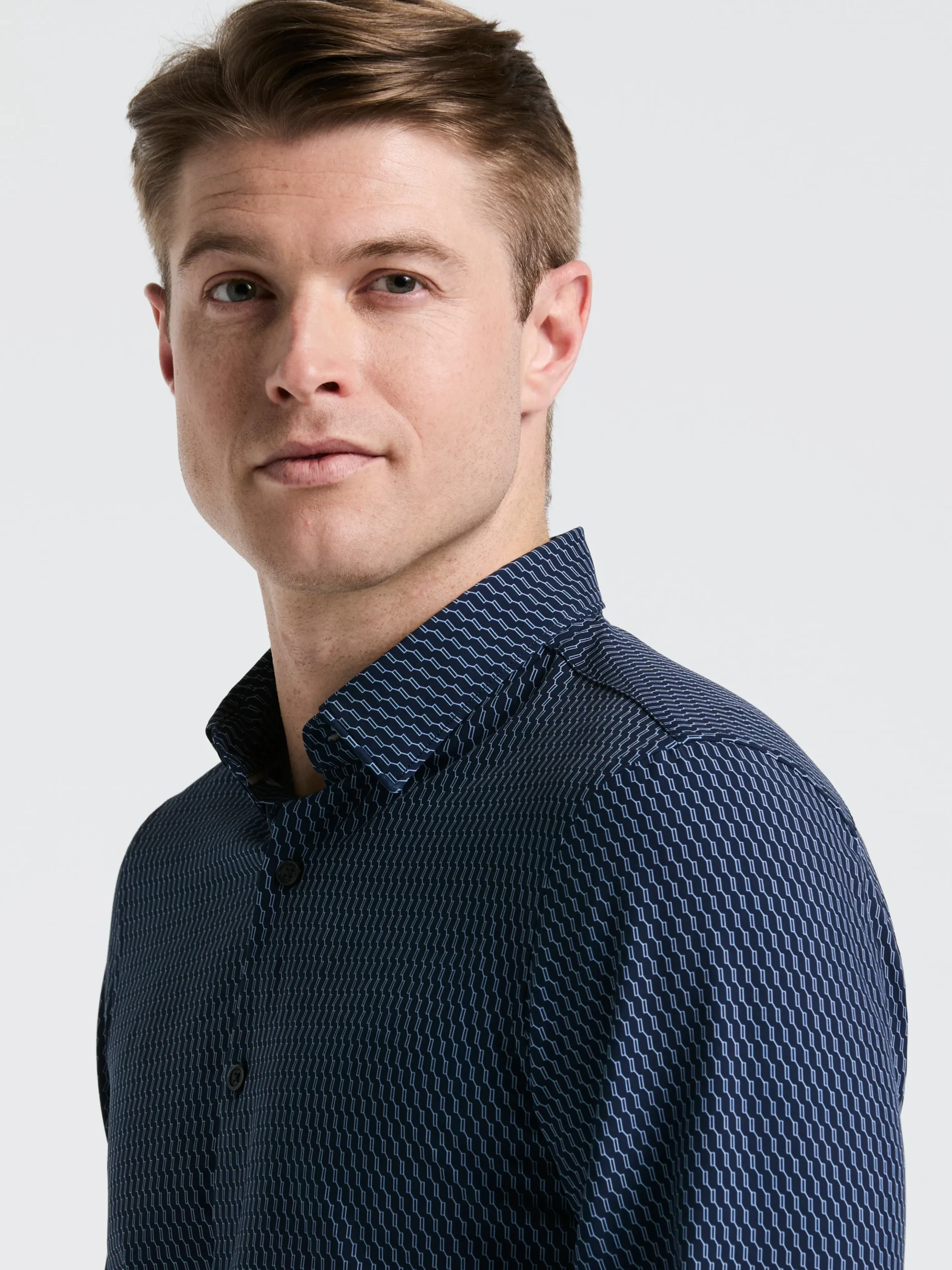 Slim Fit Geometric Print Shirt