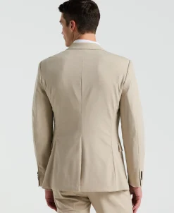 Slim Fit Island Fossil Peak Lapel Louis Suit