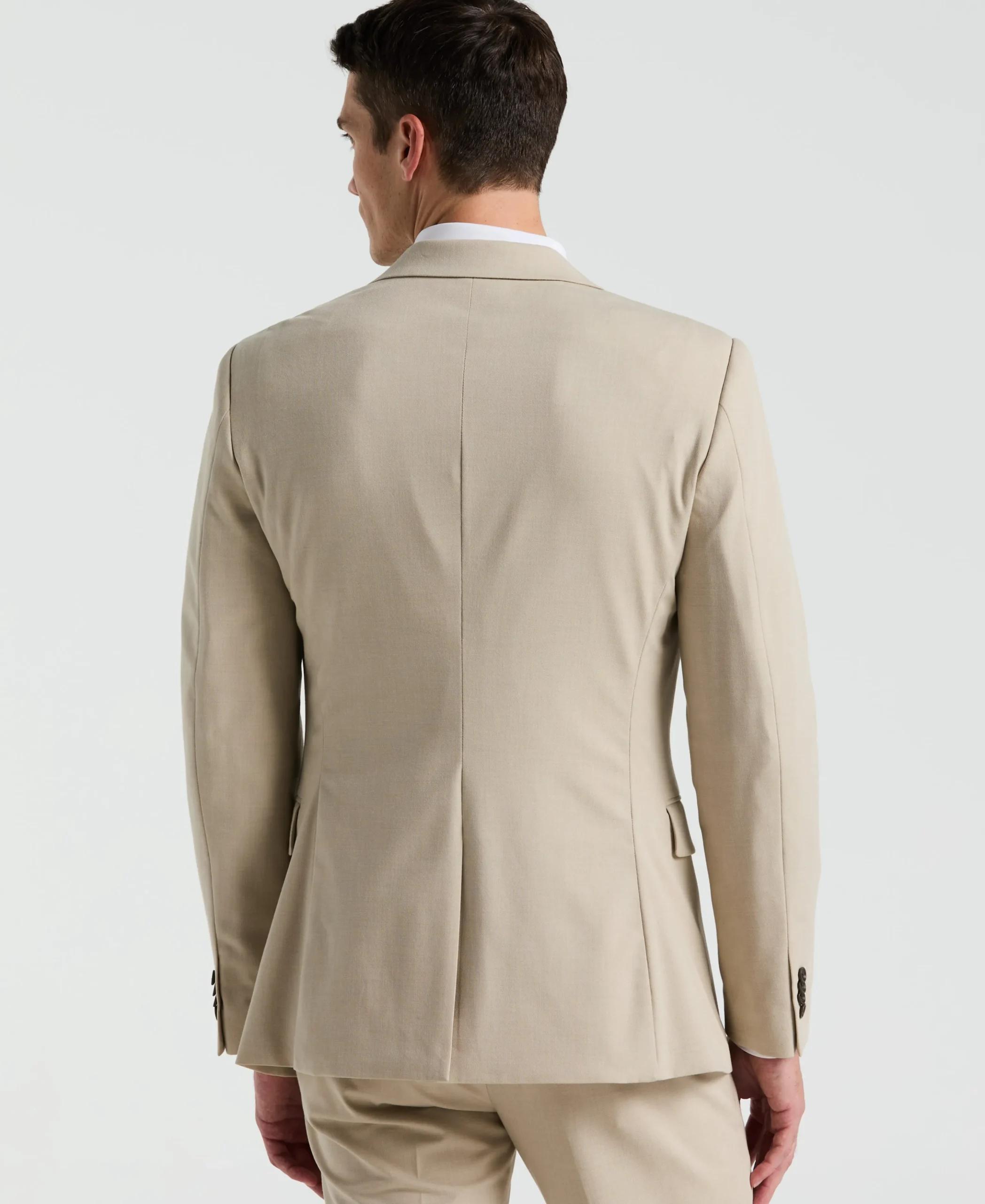 Slim Fit Island Fossil Peak Lapel Louis Suit
