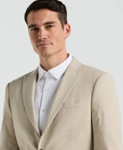 Slim Fit Island Fossil Peak Lapel Louis Suit