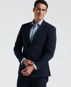 Slim Fit Pinstripe Suit Jacket
