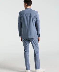 Slim Fit Plaid Print Suit Pant