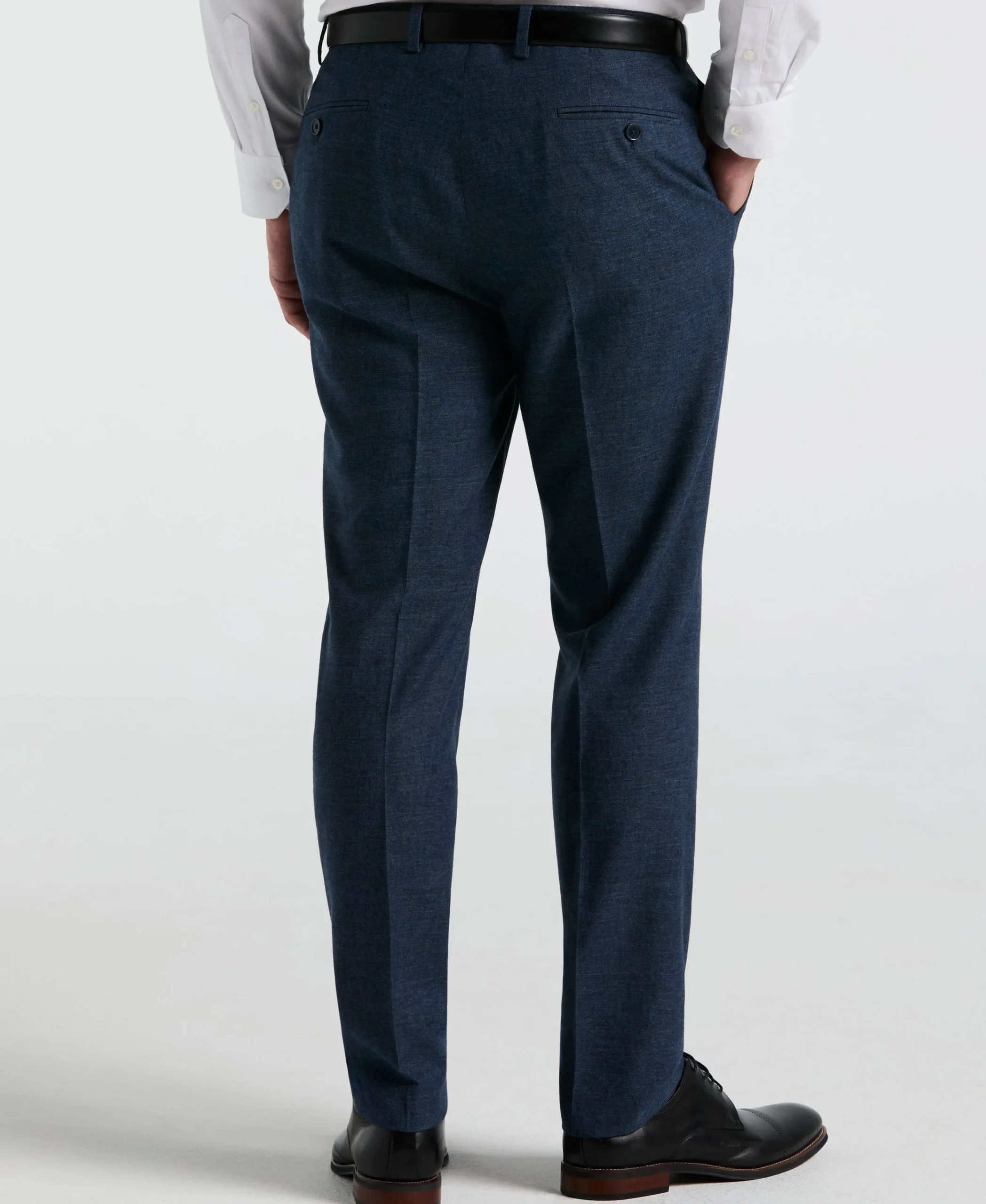 Slim Fit Solid Linen Blend Pant