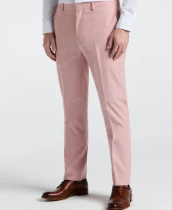 Slim Fit Solid Linen Blend Pant