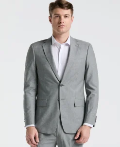 Slim Fit Solid Linen Blend Suit Jacket