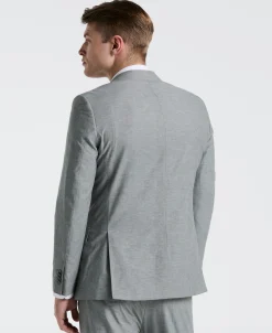 Slim Fit Solid Linen Blend Suit Jacket