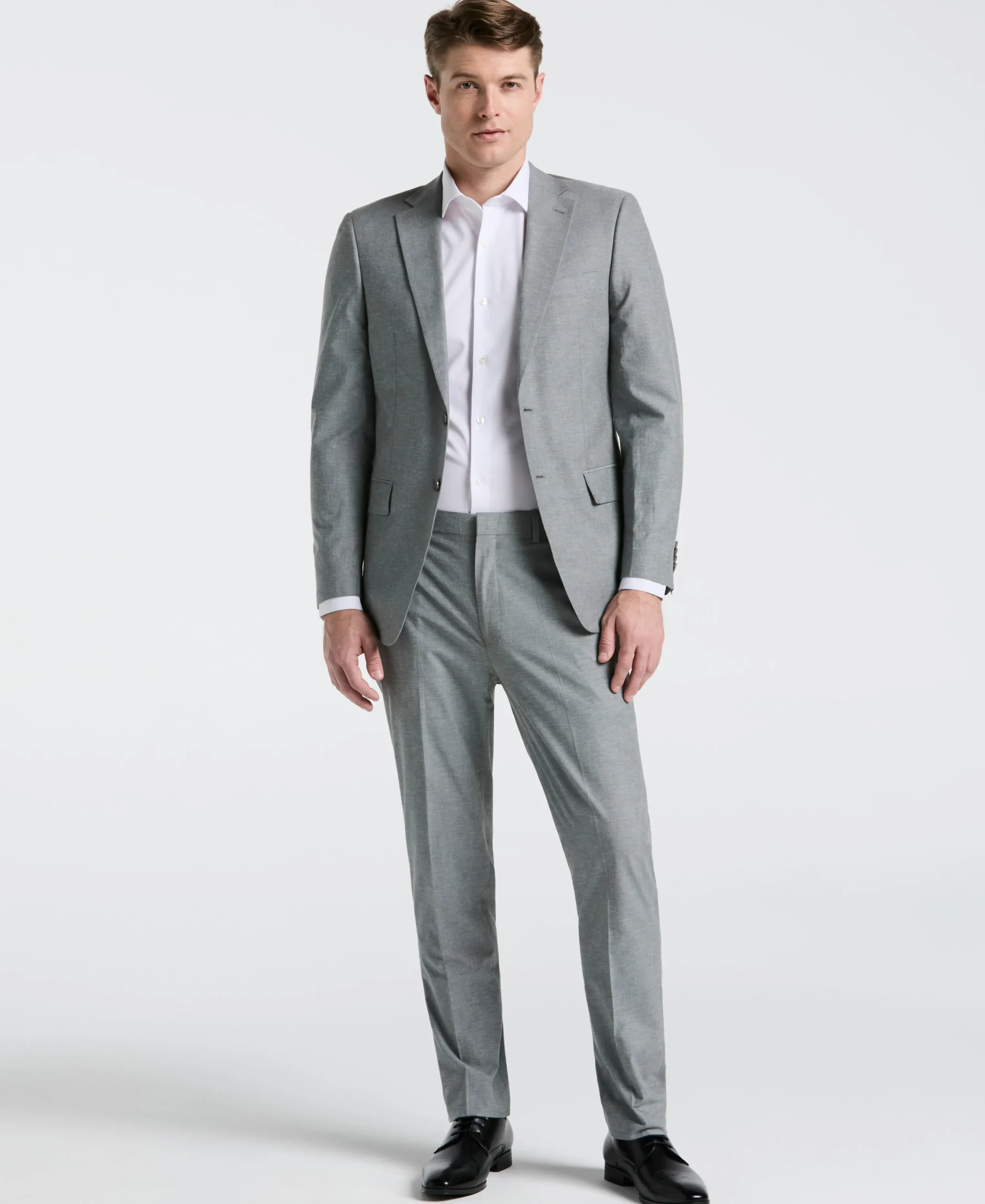 Slim Fit Solid Linen Blend Suit Jacket