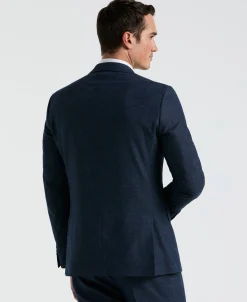 Slim Fit Solid Linen Blend Suit Jacket