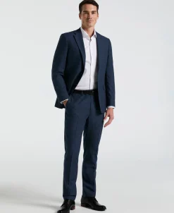 Slim Fit Solid Linen Blend Suit Jacket