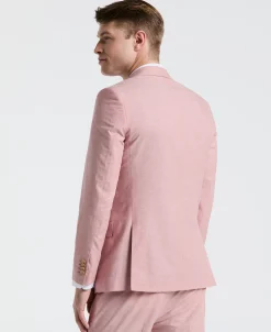 Slim Fit Solid Linen Blend Suit Jacket