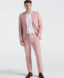 Slim Fit Solid Linen Blend Suit Jacket