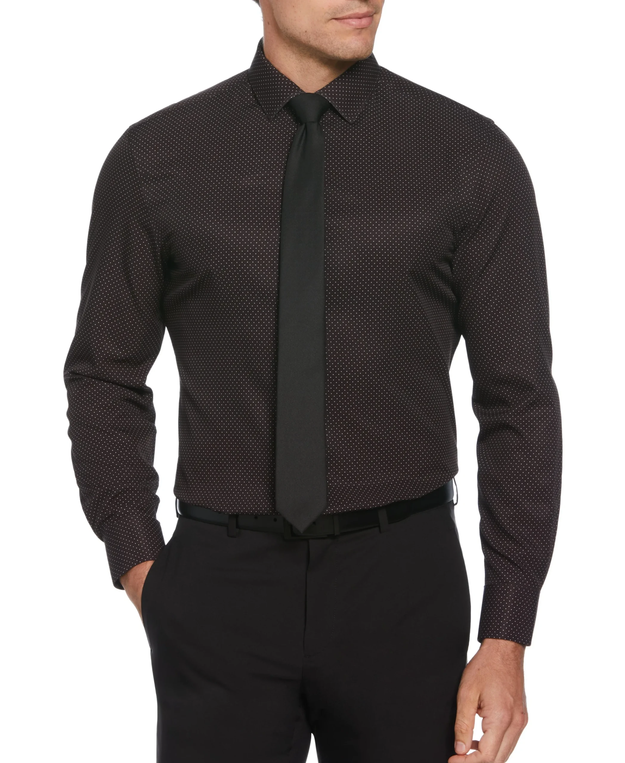Slim Fit Total Stretch Dot Dress Shirt