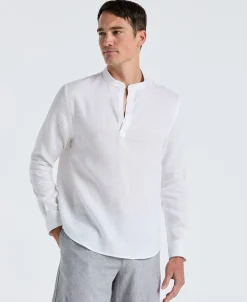Solid Linen Popover Shirt