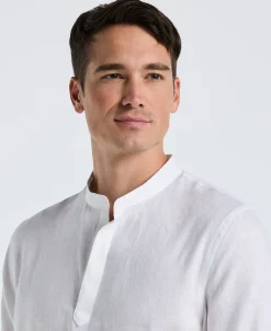 Solid Linen Popover Shirt