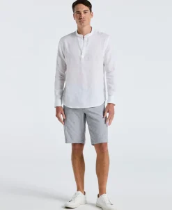 Solid Linen Popover Shirt