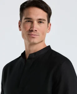 Solid Linen Popover Shirt