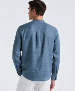 Solid Linen Popover Shirt