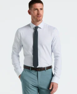 Stretch Checkered Dress Shirt