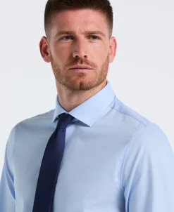Stretch Micro Geo Print Dress Shirt