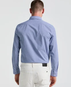 Stretch Micro Gingham Dress Shirt