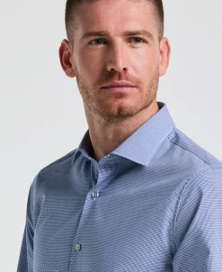 Stretch Micro Gingham Dress Shirt