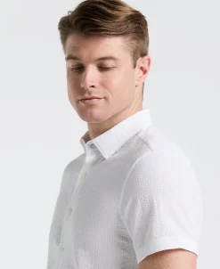 Stretch Seersucker Slim Fit Shirt