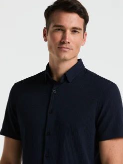 Stretch Seersucker Slim Fit Shirt