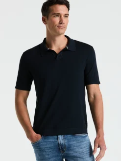 Tech Knit Open Collar Sweater Polo